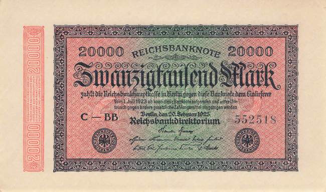 20000 Mark 1923 ro.84g BB